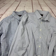 UNTUCKit men's XL Plaid Button Down Long Sleeve 1 Performance Shirt  Lot of 2