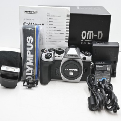 Shutter count: 1,910 | OLYMPUS OM-D E-M1 Mark II Mirrorless Camera Body (Silver)