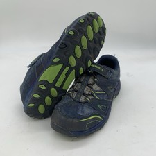 Merrell Trail Chaser Hiking Shoes Kids 6.5 M Gray Blue Outdoor Unisex Youth