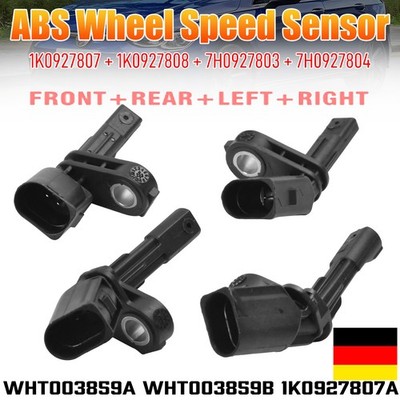 4 PC ABS Sensor Hinten Links Für VW Golf V VI Passat Audi A3 A1 Q3 TT Seat Skoda