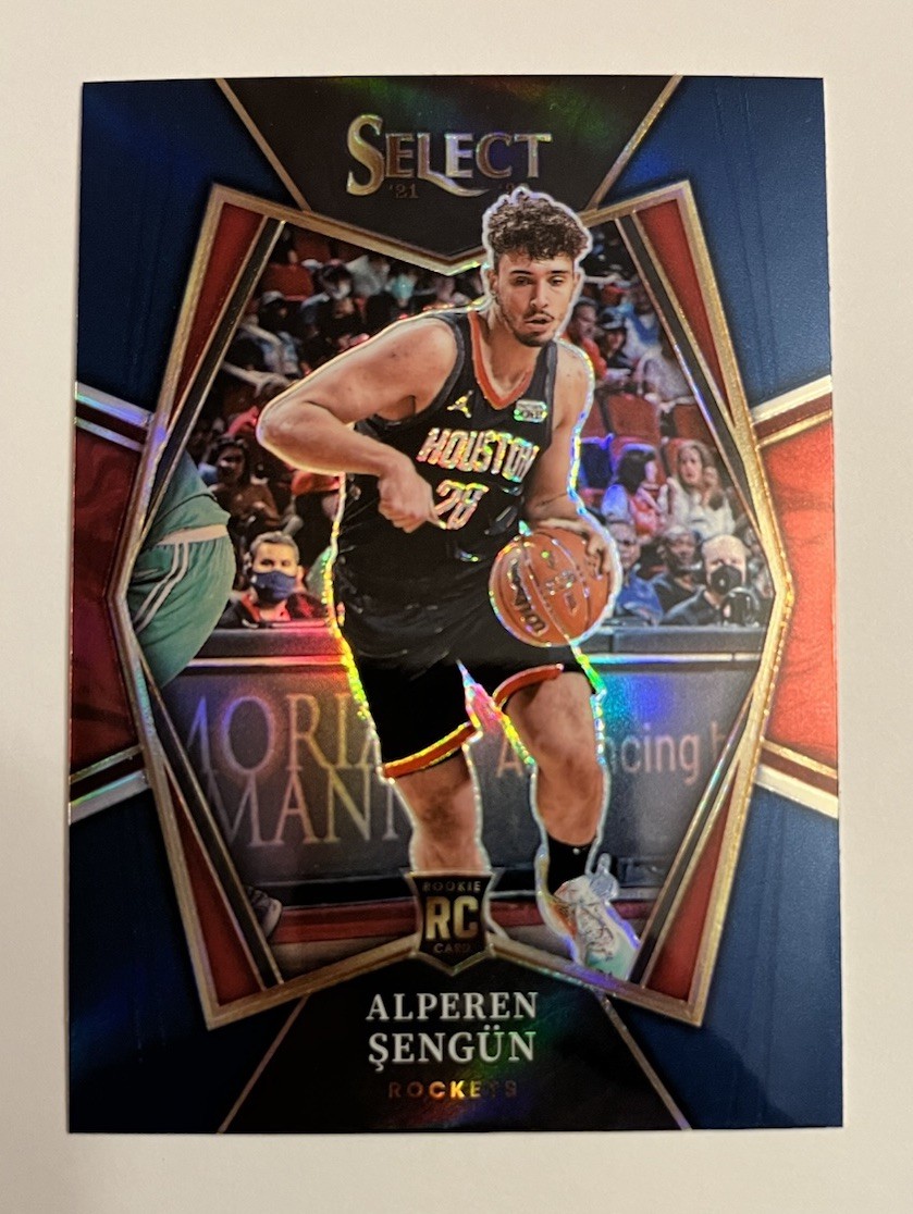 2021-22 Panini Select Alperen Sengun Blue Prizm Rookie Card NBA RC #114