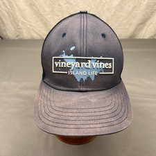 Vineyard Vines Island Life Snapback Cap Adult Blue Adjustable Mesh Back Hat