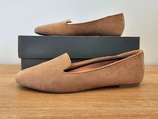 French Connection Delilah Loafer Flat, Suede Beige / Nude, size 8