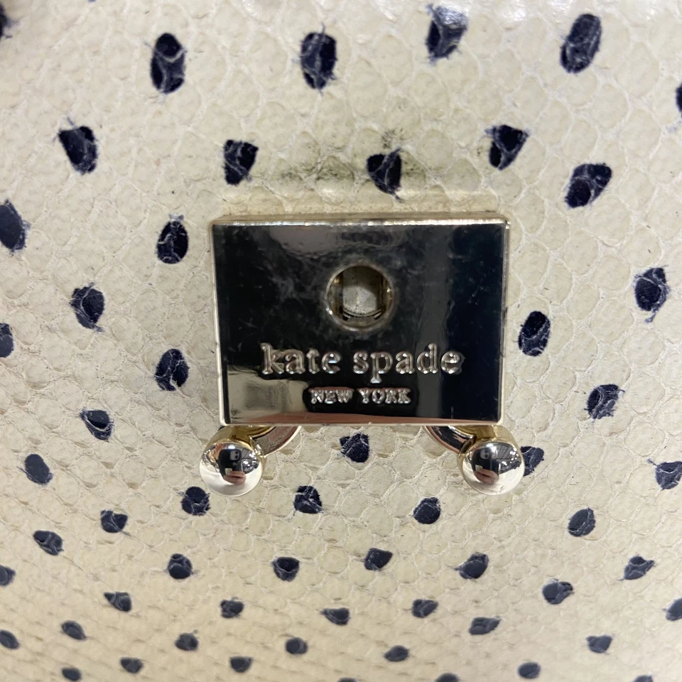 Kate Spade Cream Polka Dots Leather Purse - Image 3 of 4