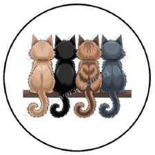 CATS ENVELOPE SEALS LABELS STICKERS PARTY FAVORS