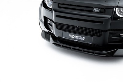 Maxton Design Frontlippe passend für Land Rover Defender Mk4 schwarz Hochglanz