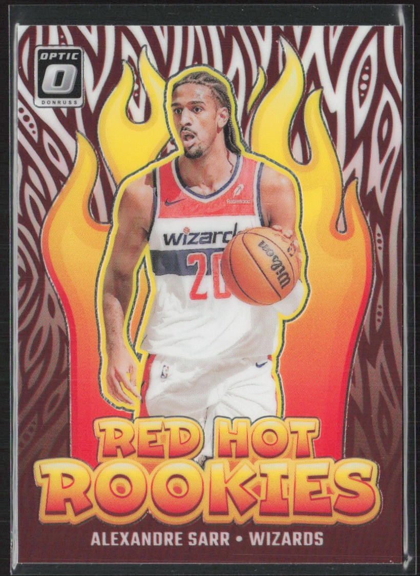 2024-25 Donruss Optic #2 Alexandre Sarr Red Hot Rookies