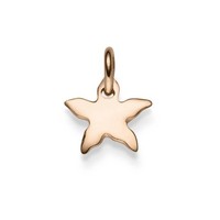 AnhäNger Seestern Silhouette 13,5X11Mm Aus 585 Gold Rotgold GläNzend Schlicht