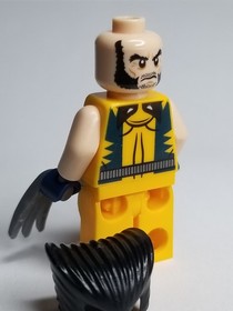 Wolverine LEGO Marvel X-Men Minifigure sh0017 6866 Logan Super Hero