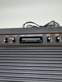 Atari 2600 CX-2600A Promo Stamped Bundle w/ Controllers Space Invaders + Combat