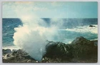 Vintage Blow Hole Oahu Hawaii Scenic Photochrome Postcard HI-542