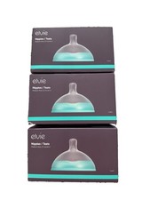 Elvie DuoValve Medium Flow Silicone BPA Free Bottle Nipples 3M 3boxes Of 6