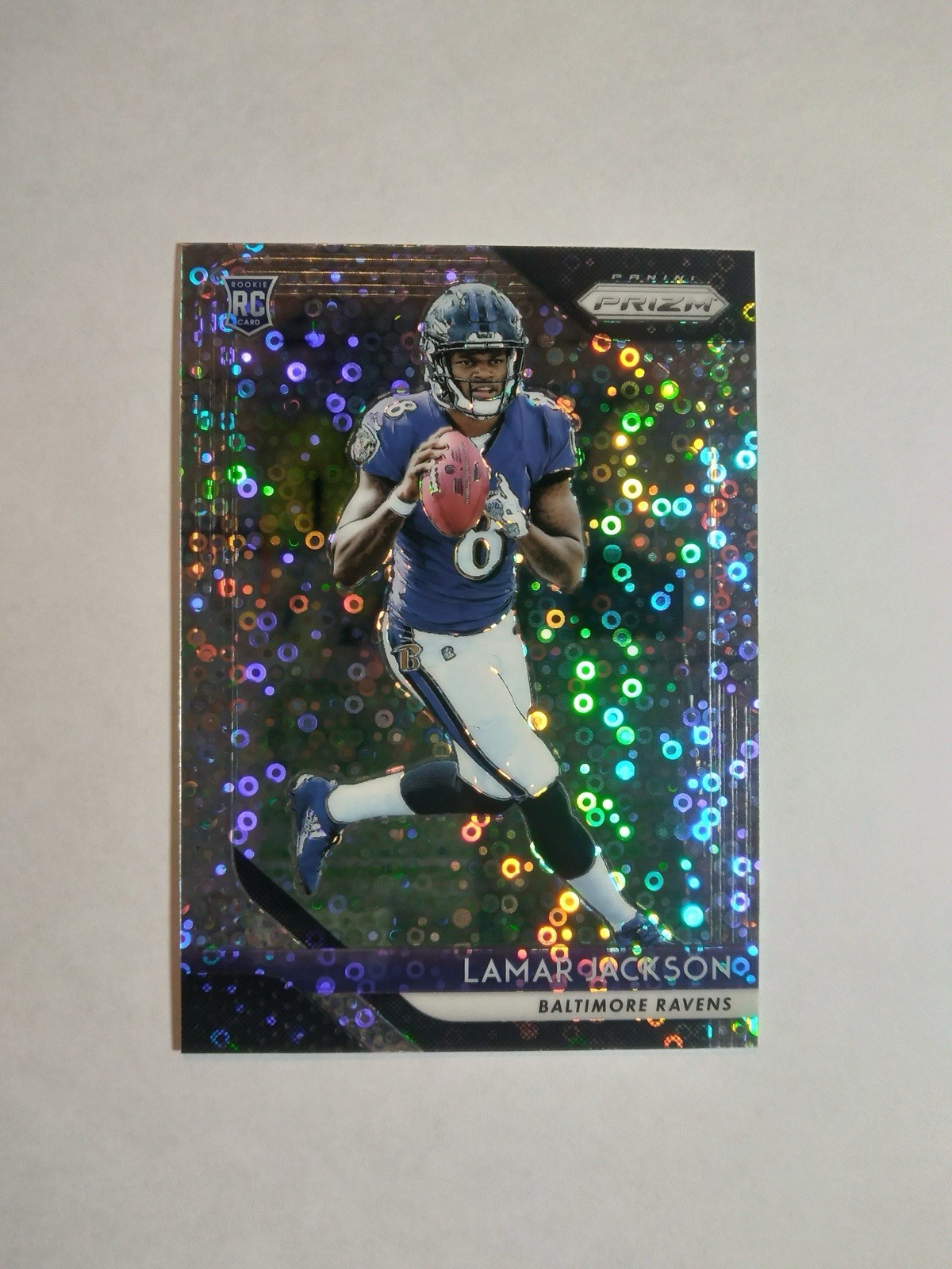2018 Prizm Disco LAMAR JACKSON RC ROOKIE #212