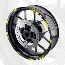 Yellow 17'' Rim Wheel Sticker Decal Strip Tape D01B For Triumph SPRINT ST / ABS
