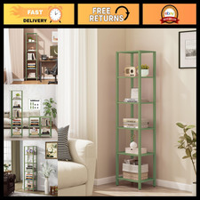 6-Tier Tall Narrow Bookshelf for Small Spaces, Modern Storage Organizer, Home De