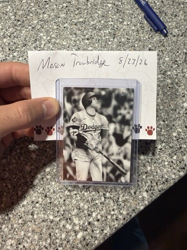 Topps 2025 Update Series Keegan Hall Art Cards Shohei Ohtani Dodgers KHAC-8