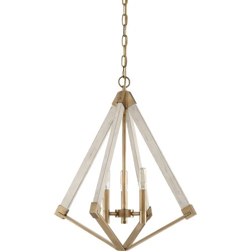 Quoizel VP5203 Brass View Point 3-Light 19-1/4"W Chandelier - Picture 5 of 5