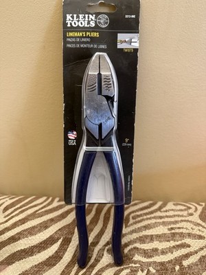 Klein Tools D213-9NE - 9'' High Leverage Side Cutting Pliers Lineman's Pliers NEW