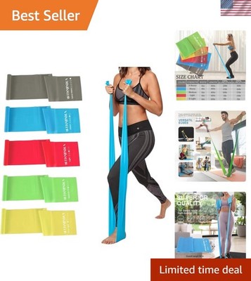 Resistance Bands Set 5pcs Workout Exercise Bands Pilates Yoga Physical Therapy
