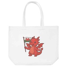 Image of 'Cute Welsh Dragon' Tote Shopping Bag For Life (BG00084056)