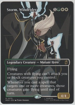 MTG - Marvel Super Heroes - Storm, Windrider *Borderless Logo*