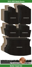 Custom Berber Carpet Mat Set for 2013-2022 Buick Encore w/Logo (5 pieces) #2VA