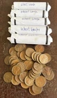 FIVE WHEAT LINCOLN PENNY ROLL - 250 PENNIES VERY NICE CONDITION LMo