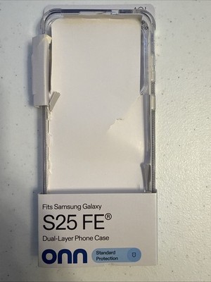 ONN Samsung Galaxy S25 FE Duel-Layer Clear Phone Case Brand New