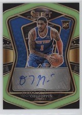 2020 Panini Select Rookie Signatures Neon Green Prizm 91/99 Obi Toppin Auto 5l1