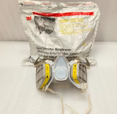3M Reusable Construction Industrial Half Face  Mask Respirator Filter Cartridge - Image 1 of 4