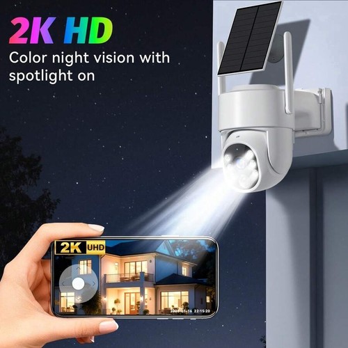 4G LTE Solar Security Camera, No WiFi Outdoor 2K Camera with Night Vision - Picture 31 of 34