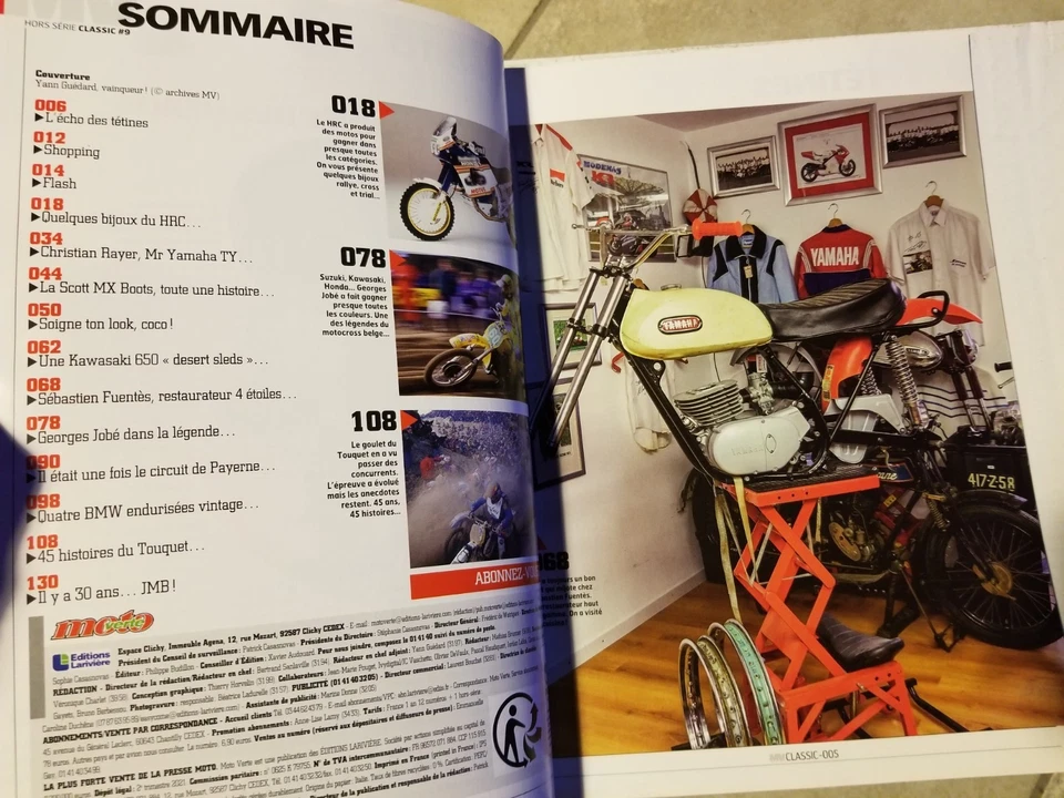 MOTO VERTE CLASSIC HORS-SERIE 2021 - ENDURO DU TOUQUET, HRC HONDA CR , YAMAHA TY - Photo 3/4