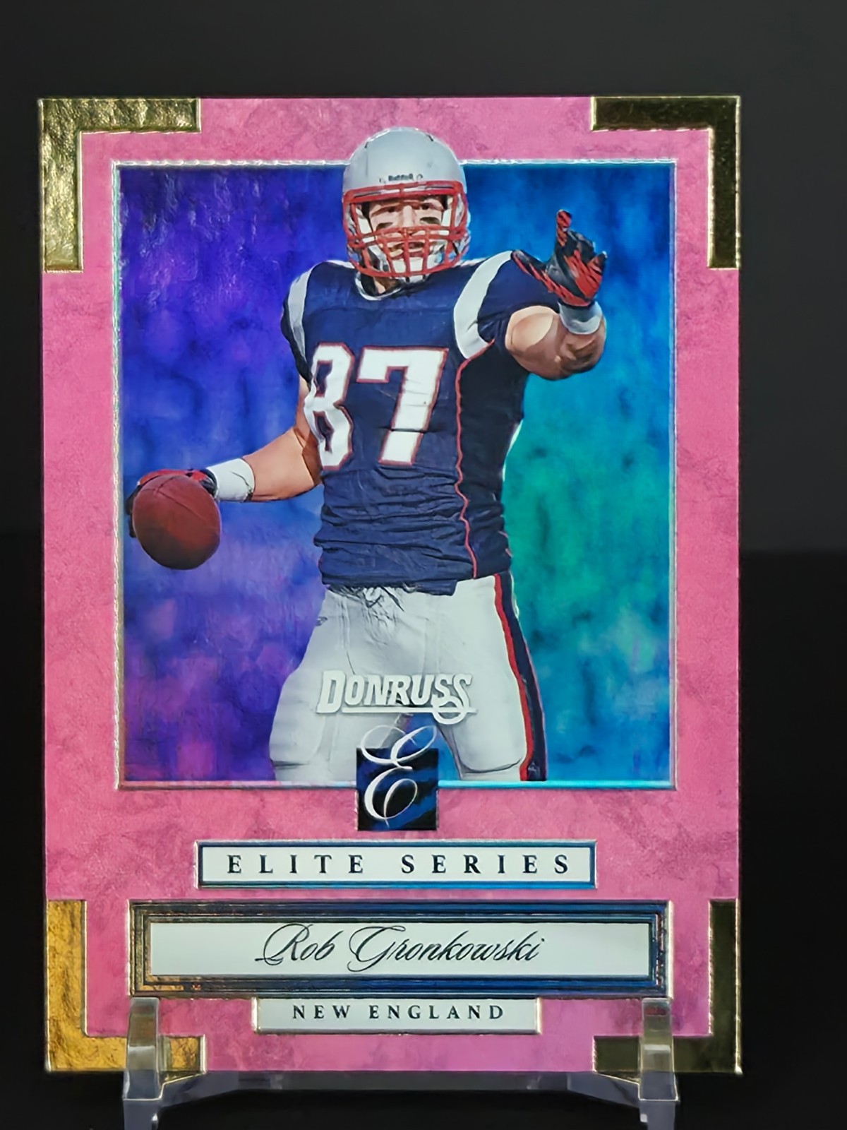 2026 Donruss Elite Series Pink #9 Rob Gronkowski - New England Patriots