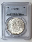 1896 U.S. Morgan Silver Dollar PCGS MS64 $1
