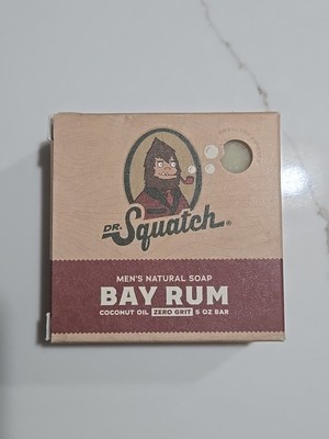 Dr. Squatch Bar Bay Rum All Natural with Zero Grit 5oz