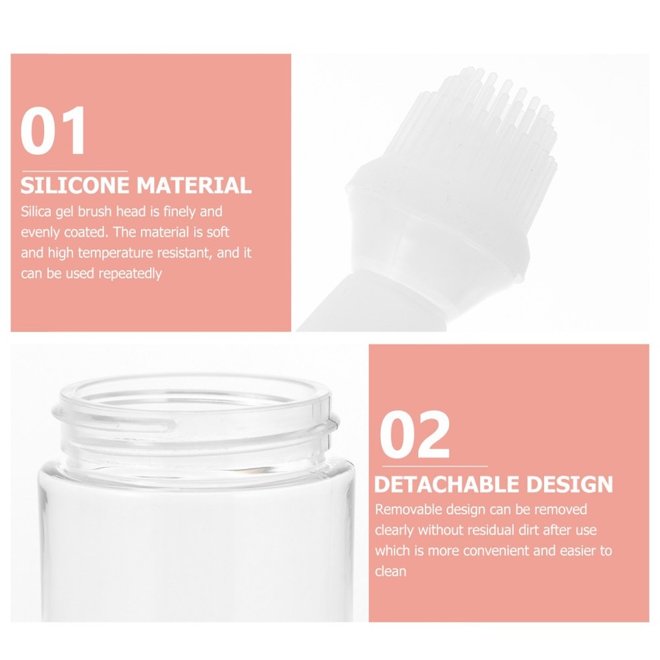 3x Haarfärbe-Fläschchen Mit Applikatorbürste – 120 Ml – Für Haarfarbe, Bleichmittel & Mix – Einfaches Ausdrücken
