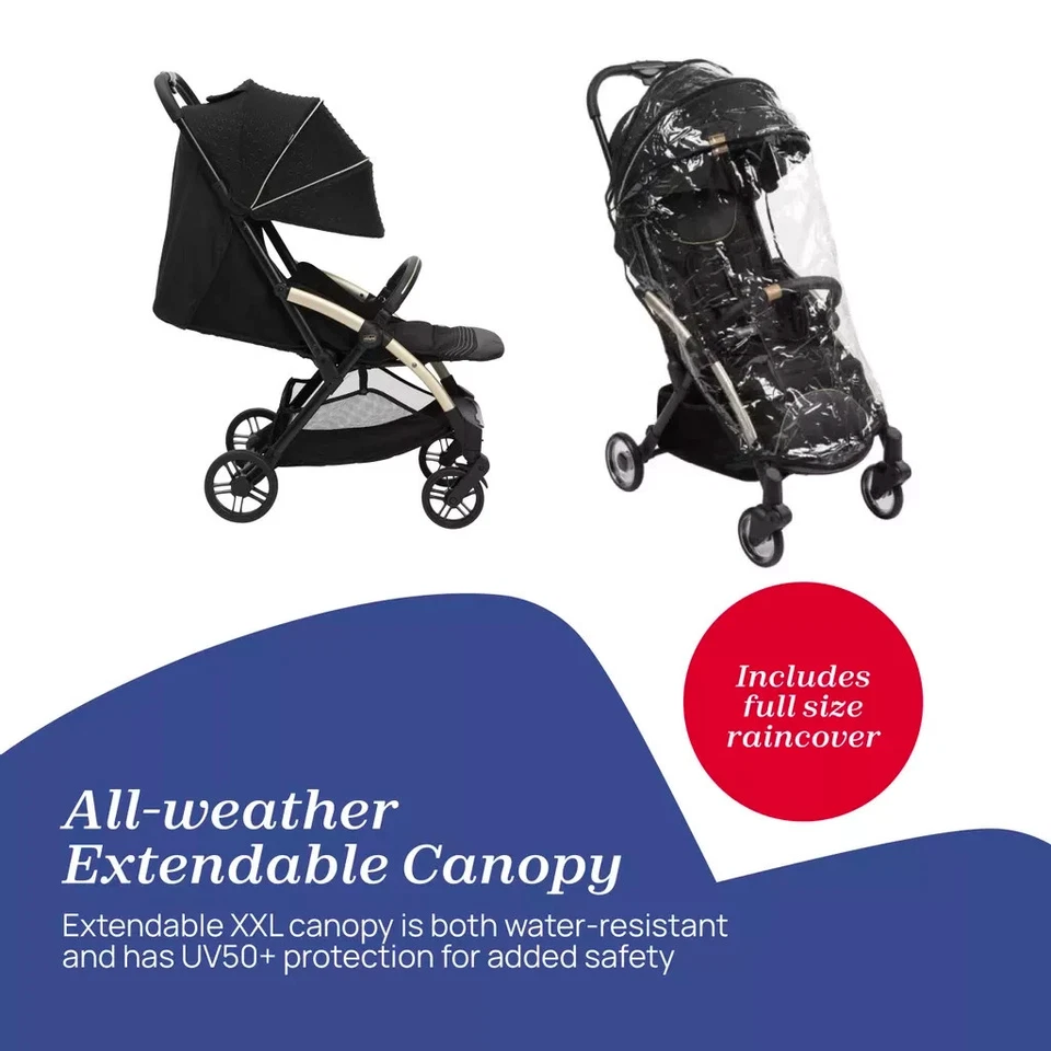 Chicco Goody XPlus Stroller Black Re-Lux Compact Lightweight Travel - Image 2 of 4