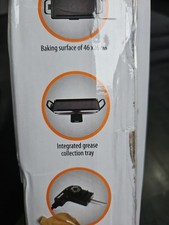 TRISTAR Tischgrill Slim M 46x26 cm Backfläche Antihaftbeschichtung