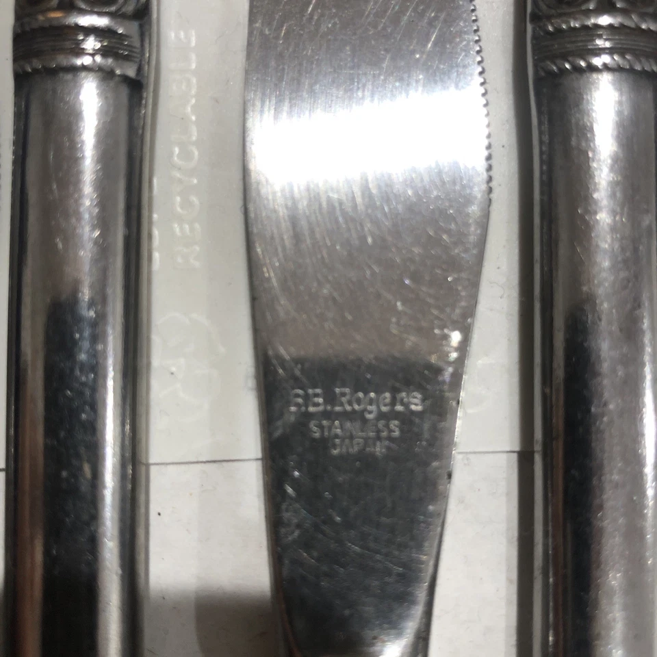 8 cuchillos de cena RB Rogers de acero inoxidable Japón Stonehenge  Foto 4 de 4