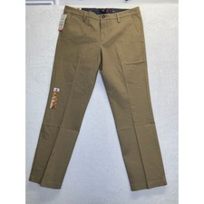 Dockers Workday Khaki Pants Mens 36x32 Tan Slim Fit Smart 360 Flex Stretch