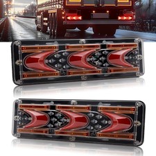 Universal LED Trailer Tail Lights 12V 24V,Utility Truck Rear Brake Turn Signa...