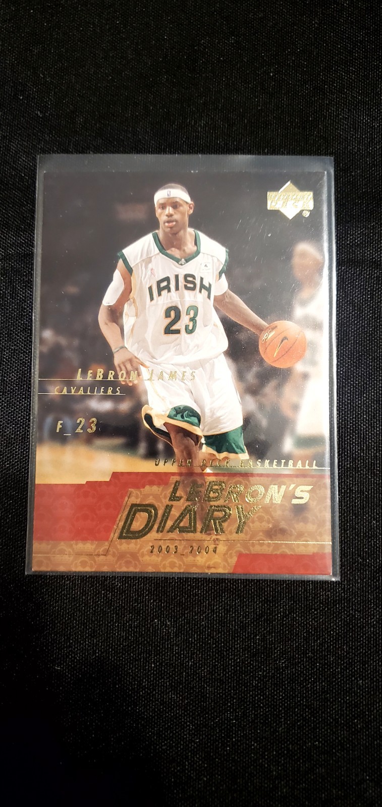 2003-04 UPPER DECK BASKETBALL LEBRON'S DIARY ROOKIE #LJ1