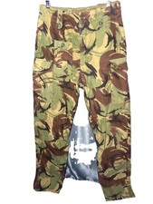 British Army 1968 DPM Arctic SAS Windproof Combat Trousers Size 32 inch Waist