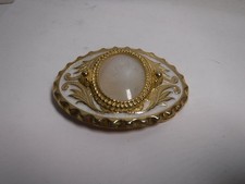 Ladies Silver Tone Gemstone Belt Buckle NOS