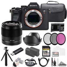 Sony a7R V  Sony FE 28mm f/2 Lens 128GB  Ext Bat 3 PC Filter- Kit