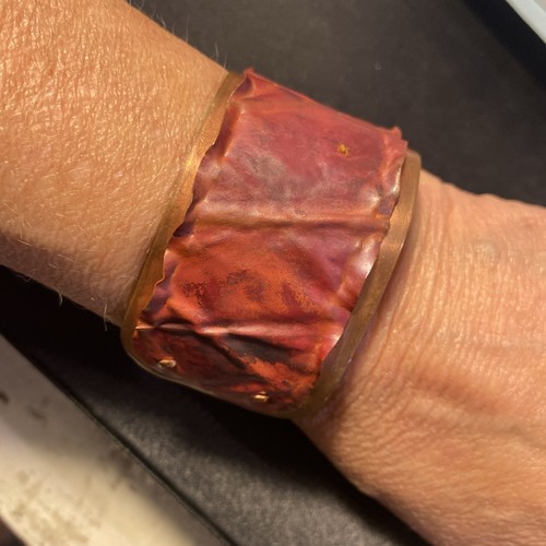 Handmade Copper Cuff Bracelet - Picture 10 of 10