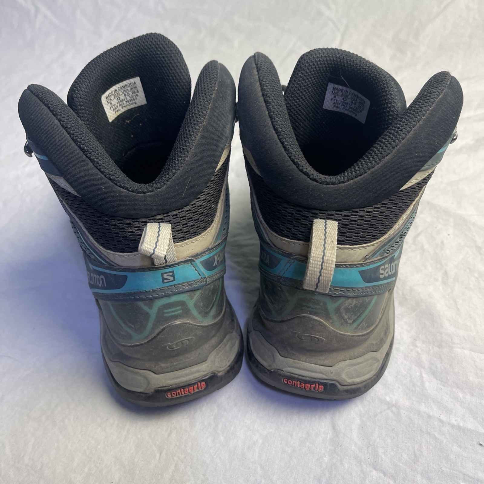 SALOMON scarpe da trekking donna X Ultra Mid trail donna taglia 9 5 grigio acqua