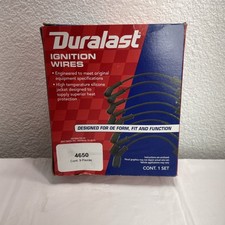 Duralast ignition wires said 4650 spark plug made in USA NOS fast shipping