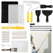 21 Pack Paint Roller Set, 4 Inch and 9 Inch Paint Roller with Frame, Extensio...