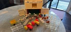 Original Vintage Fisher Price Little People Barn Set Animals People Fence